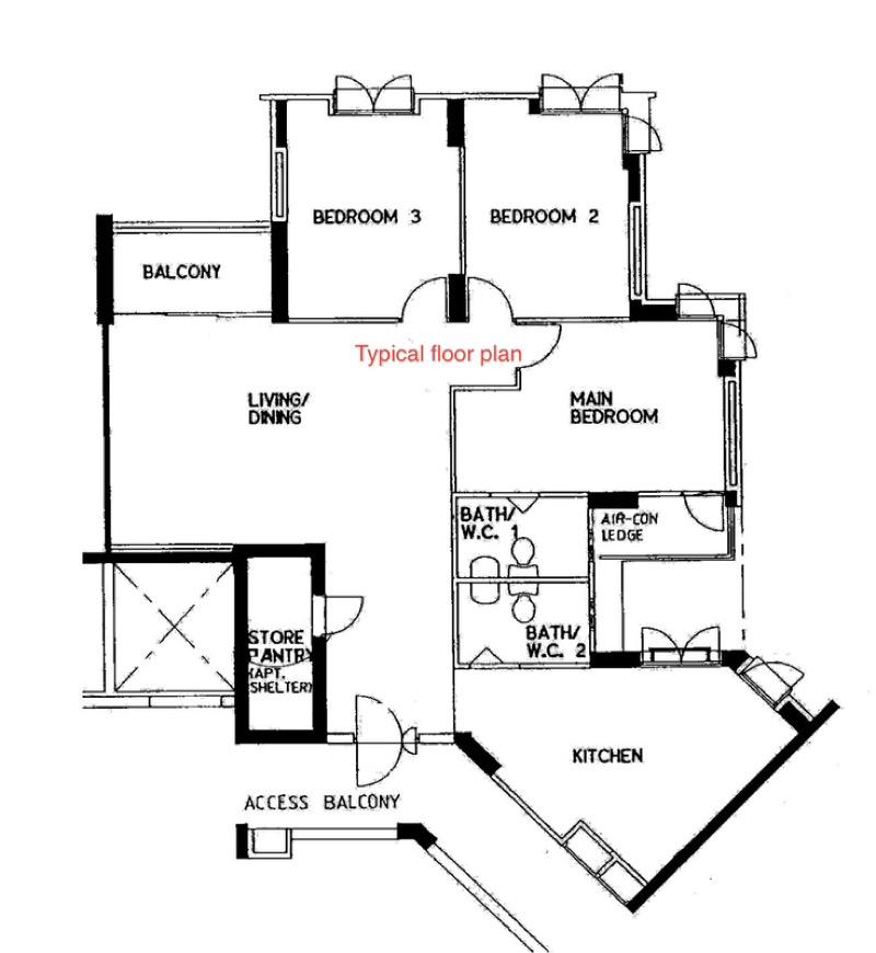 HDB Apartment for Rent, 191A Rivervale Drive HDB Apartment Room Rental, $900, 1 Bed 1 Bath 1,237 sqft $0.73 psf, SGD 900 | 99-year Leasehold