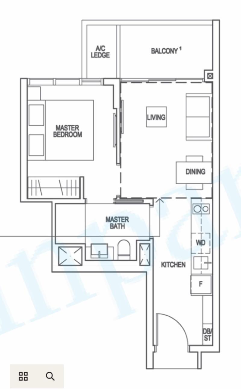 Riverfront Residences Condominium For Rent, $2,900, 1 Bed 1 Bath 463 sqft $6.26 psf