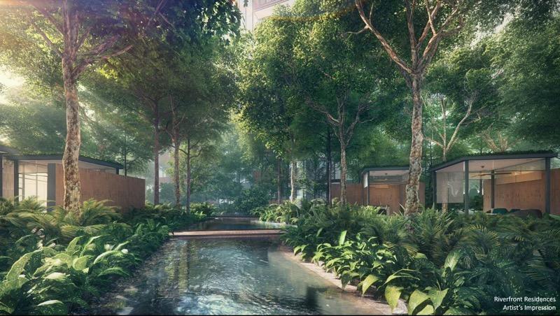 Riverfront Residences Condominium For Rent, $2,900, 1 Bed 1 Bath 463 sqft $6.26 psf