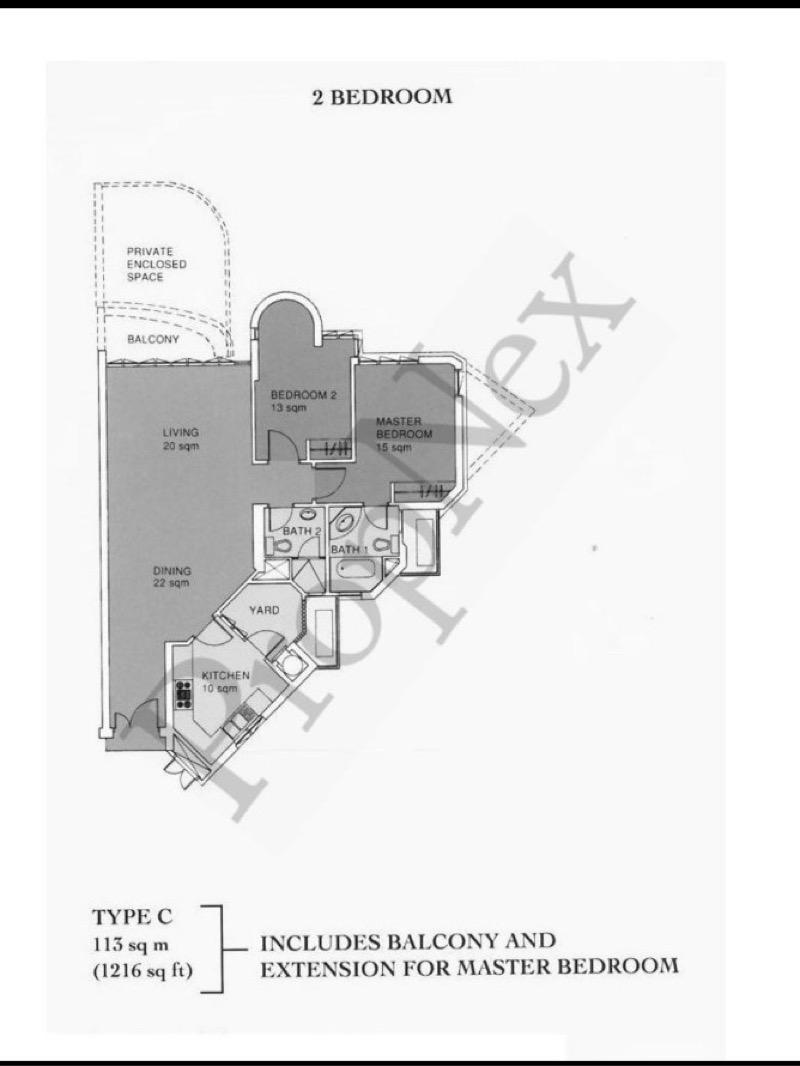 Valley Park Condominium For Rent, $5,500, 2 Bed 2 Bath 1,216 sqft $4.52 psf