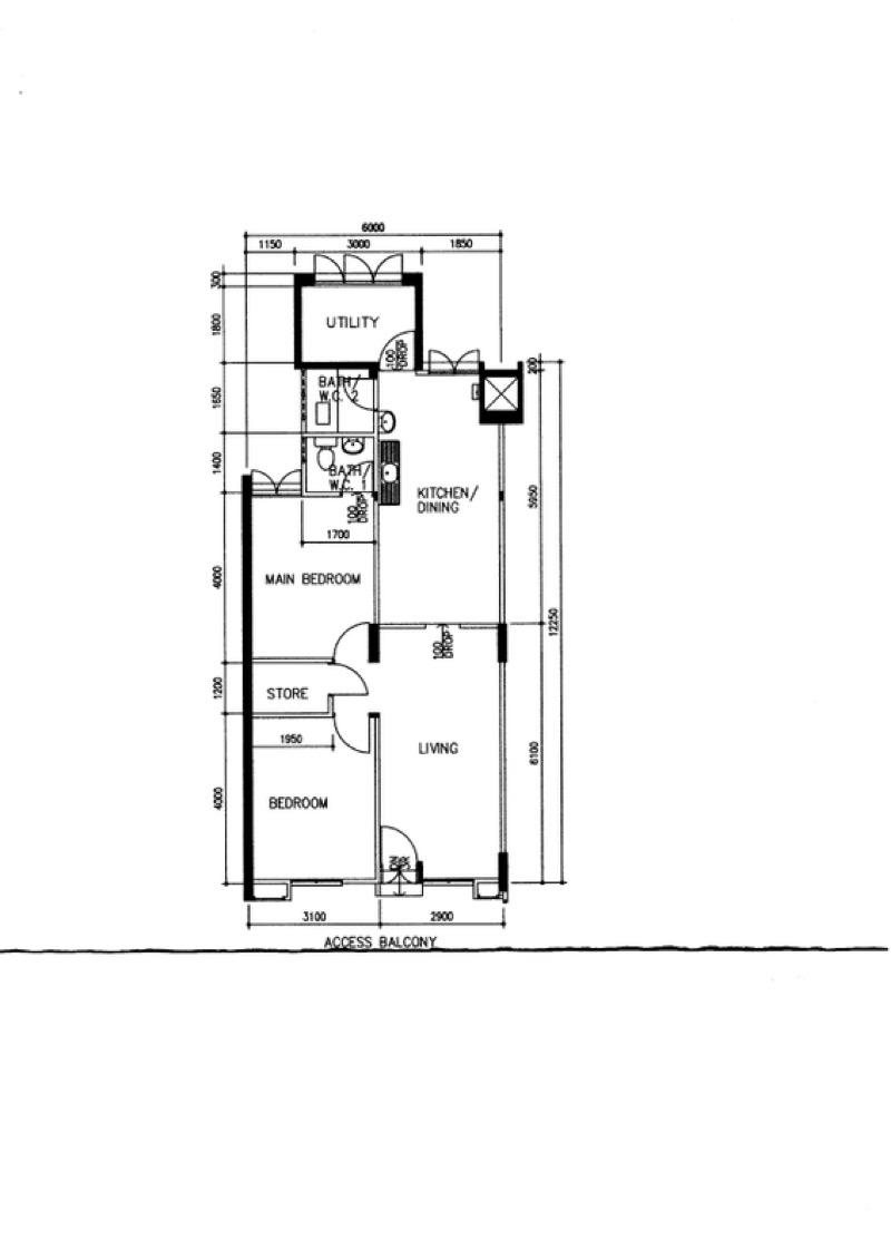 346 Ang Mo Kio Avenue 3 HDB Apartment For Rent, $3,500, 3 Bed 2 Bath 785 sqft $4.46 psf