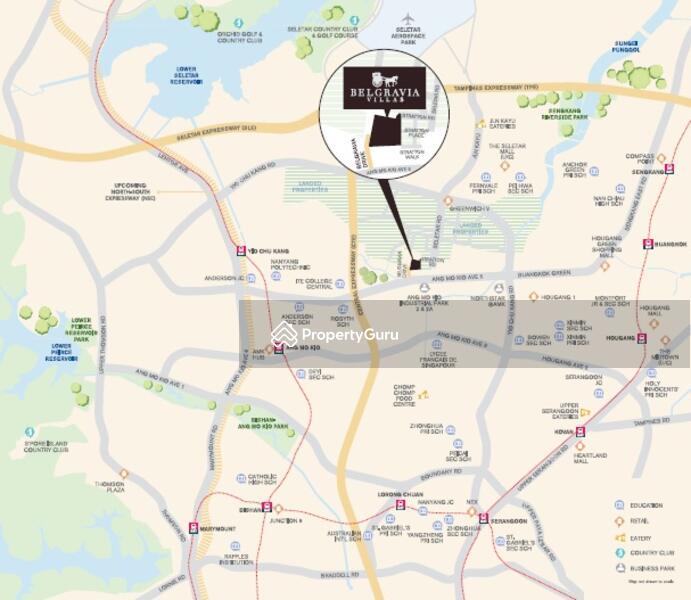 Condominium - Cluster House for Rent, Belgravia Villas, SGD 12,000 | Freehold