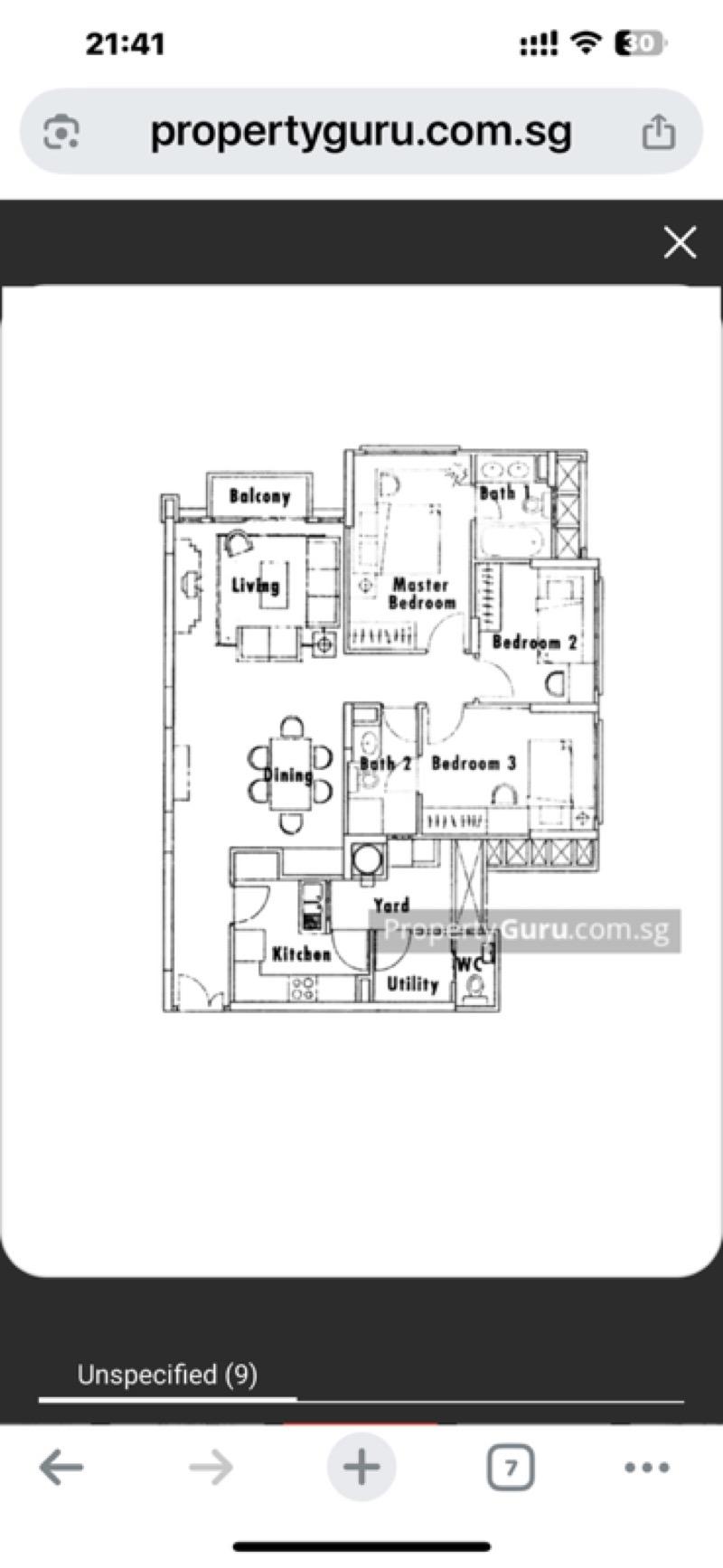 CHANGI COURT Condominium For Rent, $4,400, 3 Bed 3 Bath 1,098 sqft $4.01 psf