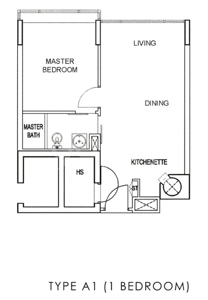 Condominium for Rent, Vida Condominium For Rent, $3,500, 1 Bed 1 Bath 517 sqft $6.77 psf, SGD 3,500