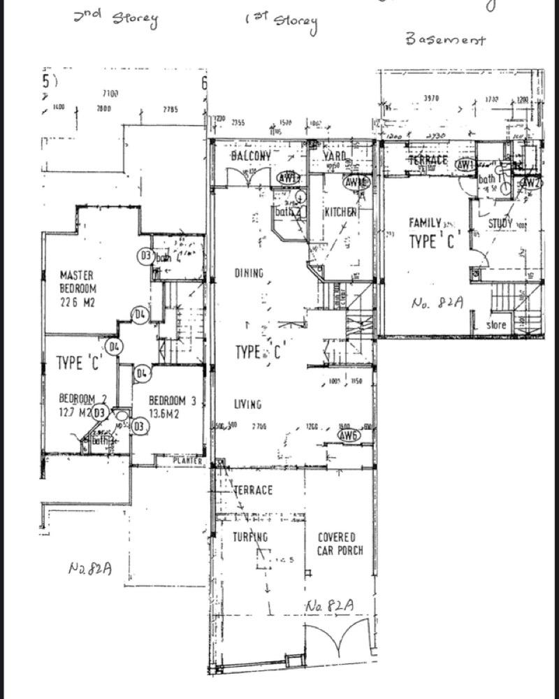 Hoover Park Terraced House For Rent, $8,400, 4 Bed 4 Bath 3,000 sqft $2.93 psf