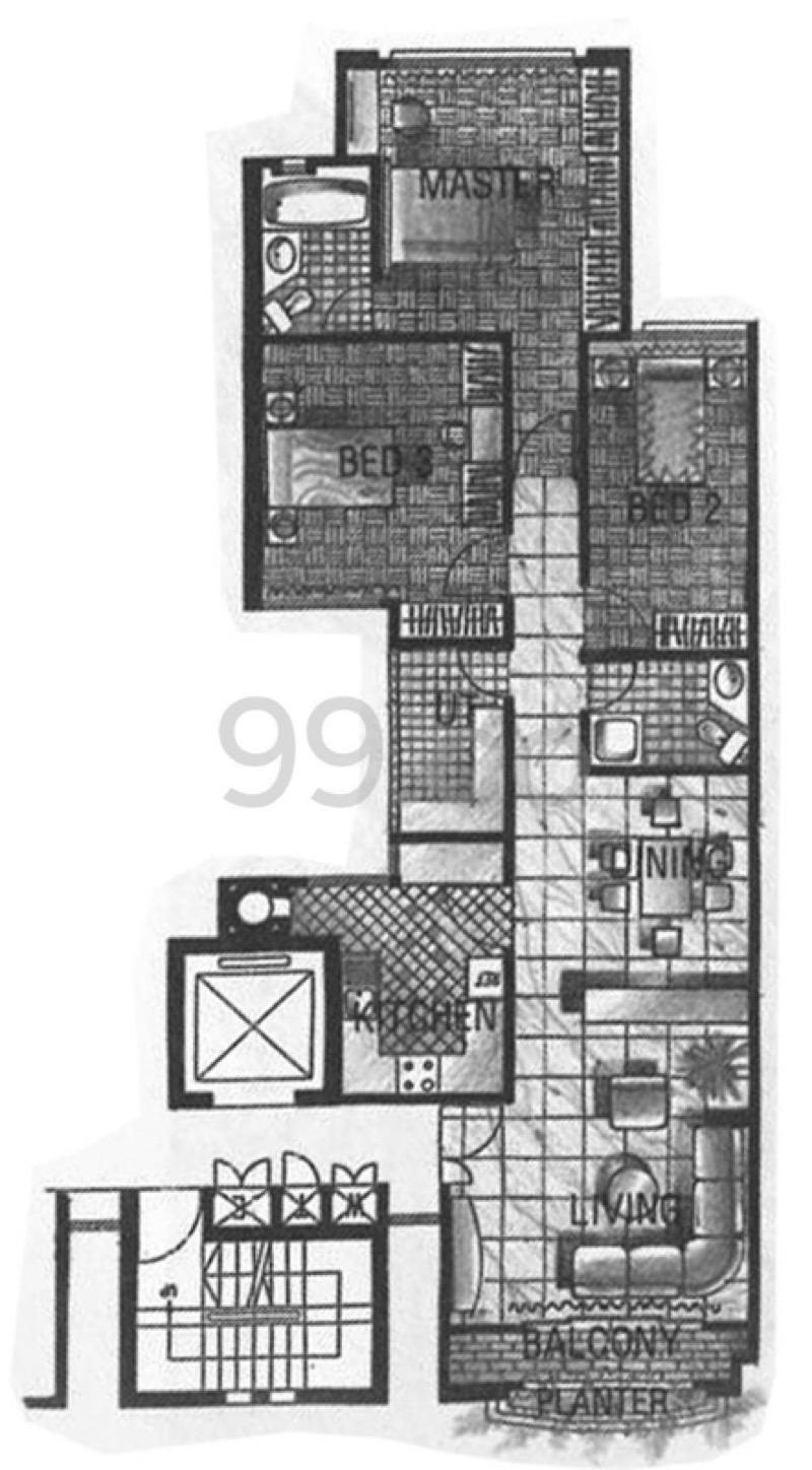 Apartment for Rent, Wing Fong Mansions Apartment Room Rental, $2,000, 1 Bed 1 Bath 200 sqft $10.00 psf, SGD 2,000 | Freehold