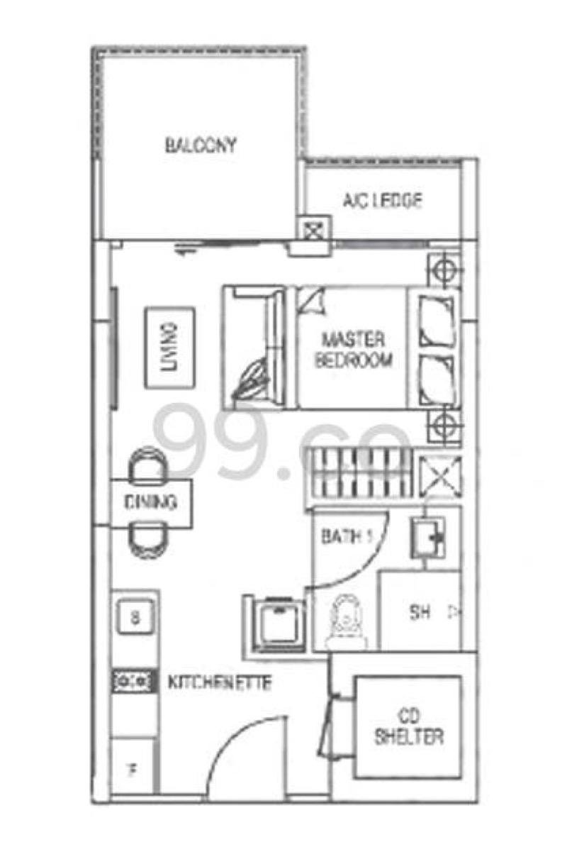 Condominium for Rent: D15, 423763