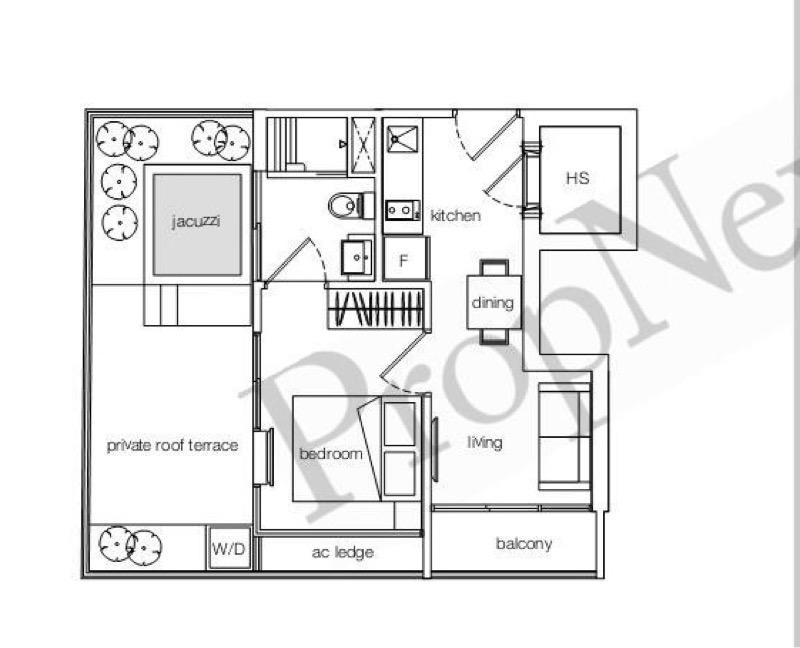 Condominium for Rent, Haig 162 Condominium For Rent, $3,100, 1 Bed 1 Bath 549 sqft $5.65 psf, SGD 3,100 | Freehold